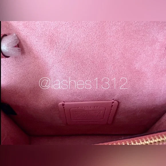 COACH Bag Brynn Mini Crossbody -  Pink Taffy C5626 - Picture 7 of 9